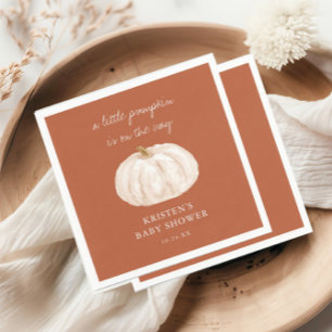 Little Pumpkin Boho Herfst Baby shower Servet