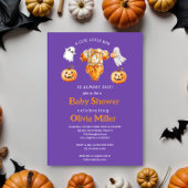 Little Pumpkin Boo – Halloween Baby shower Kaart