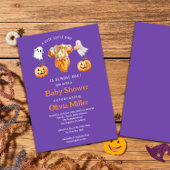 Little Pumpkin Boo – Halloween Baby shower Kaart