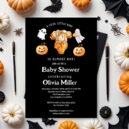 Little Pumpkin Boo – Halloween Baby shower Kaart