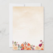 Little Pumpkin Bow Girls eerste verjaardag Kaart (Achterkant)