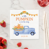Little Pumpkin Boy Baby shower servetten (Insitu)