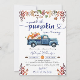 Little Pumpkin Boy Baby shower Uitnodiging