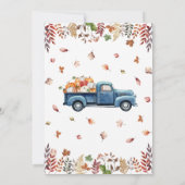 Little Pumpkin Boy Baby shower Uitnodiging (Achterkant)