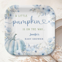 Little Pumpkin Boy Blue Herfst Baby shower