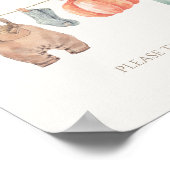 Little Pumpkin Boy Clothes Bedankt voor je komst Poster (Hoek)