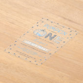 Little Pumpkin Boys 1st Birthday Acryl Uitnodigingen (Laagn)