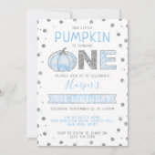 Little Pumpkin Boys 1st Birthday Kaart (Voorkant)