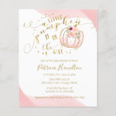 Little Pumpkin Budget Baby shower Invitation (Voorkant)