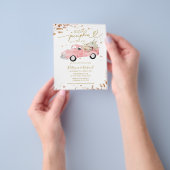 Little Pumpkin Budget Meisje Baby shower Uitnodigi Flyer (Hand)