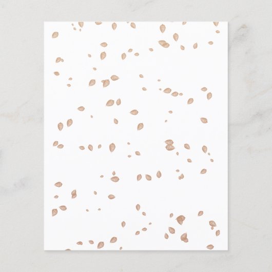 Little Pumpkin Budget Meisje Baby shower Uitnodigi Flyer (Achterkant)