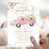 Little Pumpkin Budget Meisje Baby shower Uitnodigi Flyer