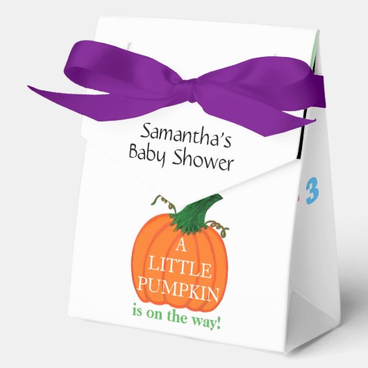 Little Pumpkin Bundle of Joy Baby shower Bedankdoosjes (Voorkant)