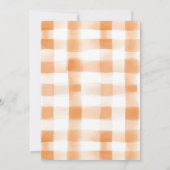 Little Pumpkin Carriage Baby shower Invitation Kaart (Achterkant)