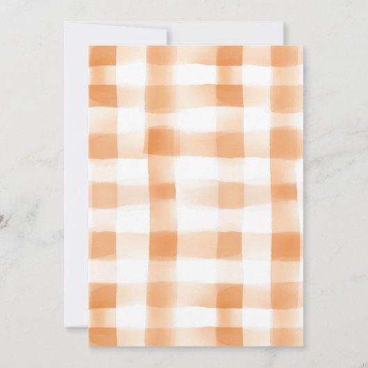 Little Pumpkin Carriage Baby shower Invitation Kaart (Achterkant)