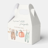 Little Pumpkin Clothes Boy Baby shower Bedankdoosjes (Achterkant)