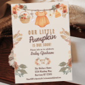 Little Pumpkin Clothesline Herfst Baby shower Kaart