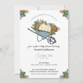 Little Pumpkin Country Garden Baby shower Kaart (Voorkant)