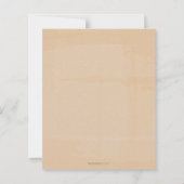 Little Pumpkin Cream Floral Baby shower Invitation (Achterkant)