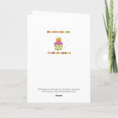Little Pumpkin Cupcake Halloween Greeting Card Kaart (Achterkant)