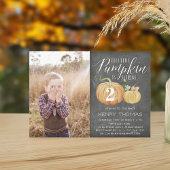 Little Pumpkin Custom Age verjaardagsfeestje foto Kaart