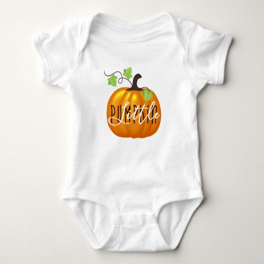 Little Pumpkin | Cute Gender Neutral Herfst Palett Romper (Voorkant)