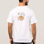Little Pumpkin Daddy Herfst Eerste 1e verjaardag T-shirt (Achterkant)