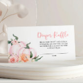 Little Pumpkin Diaper Raffle Enclosure Card Informatiekaartje