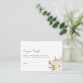 Little Pumpkin Diaper Raffle Enclosure Card Informatiekaartje (Staand voorkant)