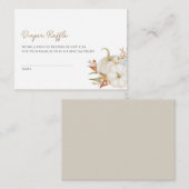 Little Pumpkin Diaper Raffle Enclosure Card Informatiekaartje (Voorkant / Achterkant)