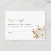 Little Pumpkin Diaper Raffle Enclosure Card Informatiekaartje (Voorkant)
