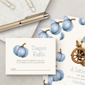 Little Pumpkin Diaper Raffle Shower Informatiekaartje