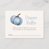 Little Pumpkin Diaper Raffle Shower Informatiekaartje (Voorkant)