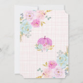 Little Pumpkin die One Birthday Invitation draait Kaart (Achterkant)