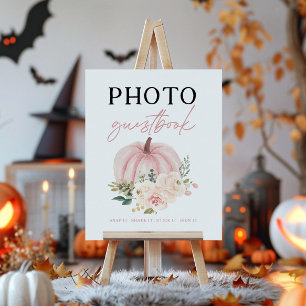 Little Pumpkin draaien een foto gastenboek teken Poster