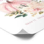 Little Pumpkin draaien een foto gastenboek teken Poster (Hoek)