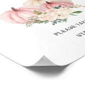 Little Pumpkin draait een photobooth teken Poster (Hoek)