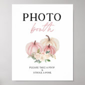 Little Pumpkin draait een photobooth teken Poster (Voorkant)