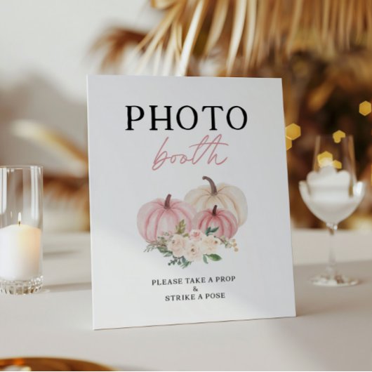 Little Pumpkin draait een photobooth teken Poster