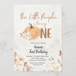 Little Pumpkin draait verjaardag van een meisje om Kaart