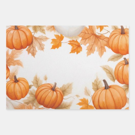 Little Pumpkin eerste verjaardag inpakpapier Vel (Voorkant)