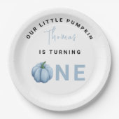 Little Pumpkin eerste verjaardag Papieren Bordje (Voorkant)