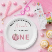 Little Pumpkin eerste verjaardag Papieren Bordje (Feest)