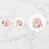 Little Pumpkin eerste verjaardag roze foto Confetti (Voorkanten)