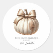 Little Pumpkin eerste verjaardag Sticker - Hallowe (Voorkant)