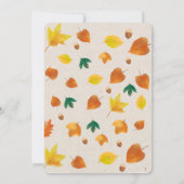 Little Pumpkin eerste verjaardag uitnodiging (Achterkant)