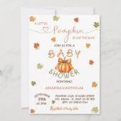 Little Pumpkin Elegant Baby shower Herfst Herfst Kaart (Voorkant)