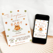 Little Pumpkin Elegant Baby shower Herfst Herfst Kaart