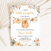 Little Pumpkin Fall Autumn Baby Shower  Kaart