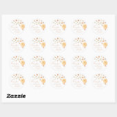Little Pumpkin Fall Baby Shower Sticker (Vel)